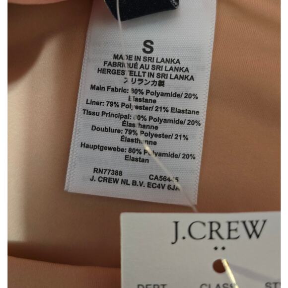 NWT J.Crew Pink High Waisted Bikini Swimsuit in Bagru Print Size Small - Picture 5 of 5